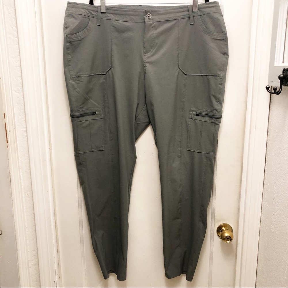 Kuhl Gray Horizn Skinny Cargo Hiking Pants